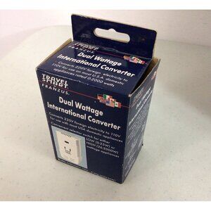 Dual Wattage International Converter Travel Smart By Franzus-TS-2000 For Europe